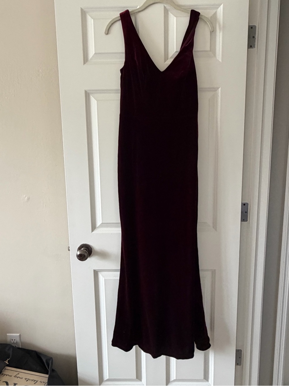 Revelry Burgundy Velvet Gown